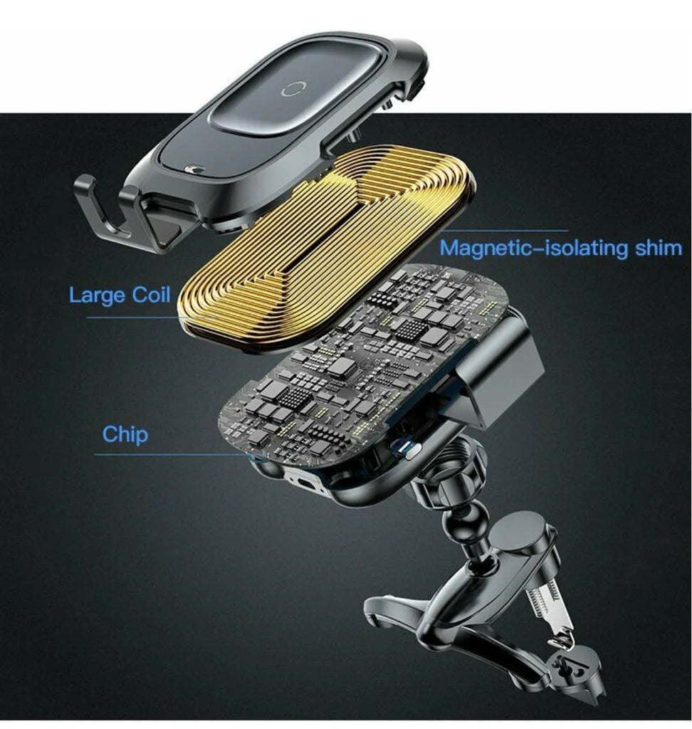 BASEUS 10W WIRELESS CAR CHARGER VENT MOUNT WITH IR SENSOR