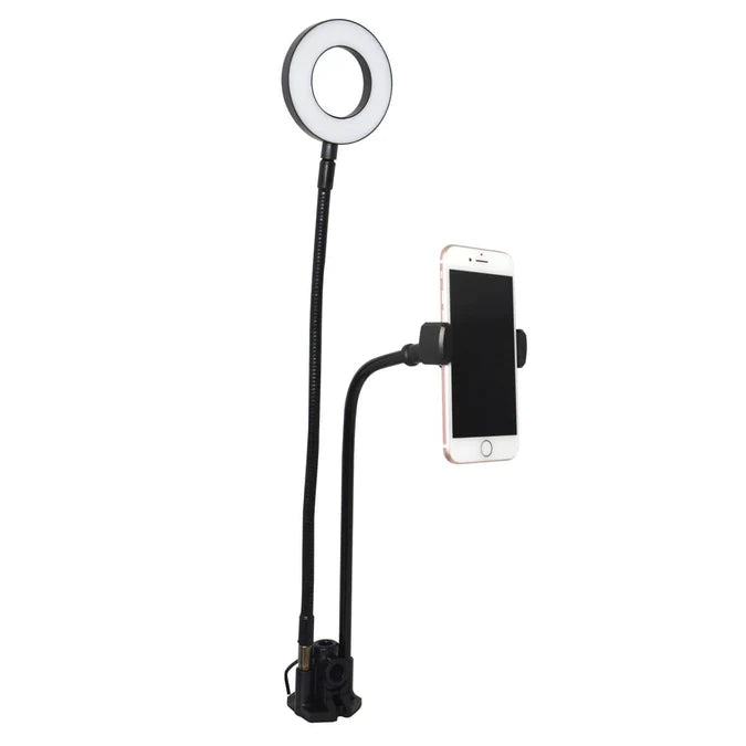 Volkano Insta Series Ring Light with Desk Clamp VK-6501-BK